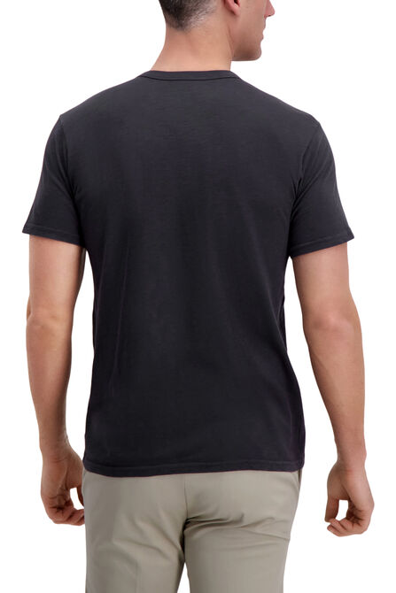 Mustang&reg; Slub Crew Shirt, Black view# 2