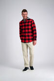 Long Flannel Plaid Shirt,  view# 3