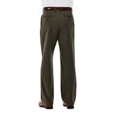 Big &amp; Tall Premium Stretch Solid Dress Pant, Medium Brown view# 3