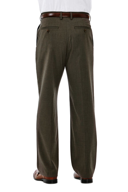 Big &amp; Tall Premium Stretch Solid Dress Pant, Medium Brown view# 3