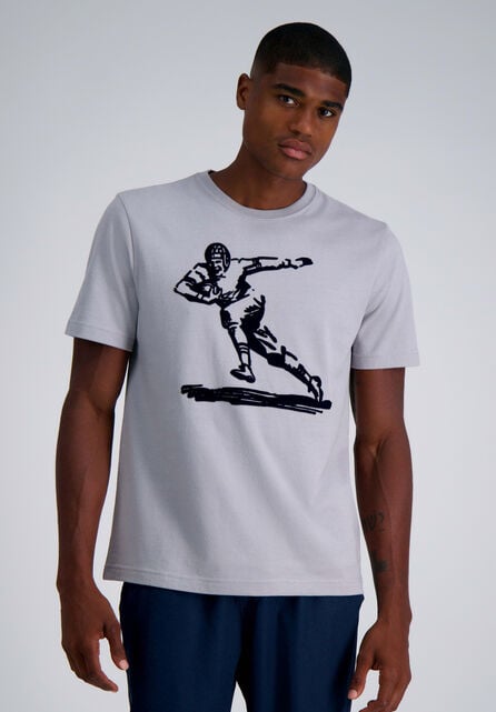 Pro Football Hall of Fame X Haggar - Vintage Player Graphic Tee, Silver