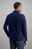 French Terry Polo Shirt, Navy view# 4