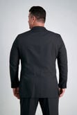 Big &amp; Tall Active Series&trade; Herringbone Suit Jacket, Black / Charcoal view# 3
