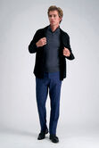 Long Sleeve Zip Sweater, Charcoal Htr view# 4