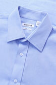 Premium Comfort Dress Shirt - Blue Herringbone, Blue view# 4