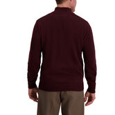 Contrast Neck Quarter Zip, Sangria view# 2