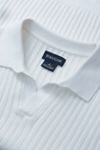 Johnny Collar Ribbed Sweater, Winter White view# 4