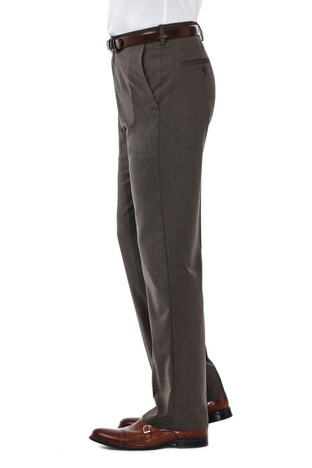 Premium Stretch Solid Dress Pant, Medium Brown view# 2