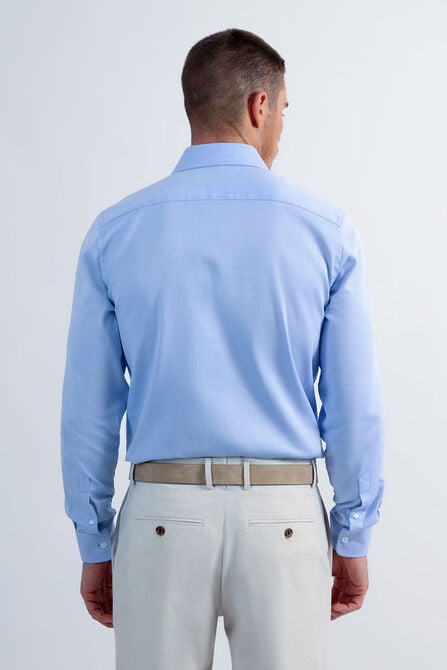 Premium Comfort Dress Shirt - Blue Herringbone, Blue view# 2