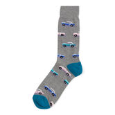 Retro Car Socks, Graphite view# 1