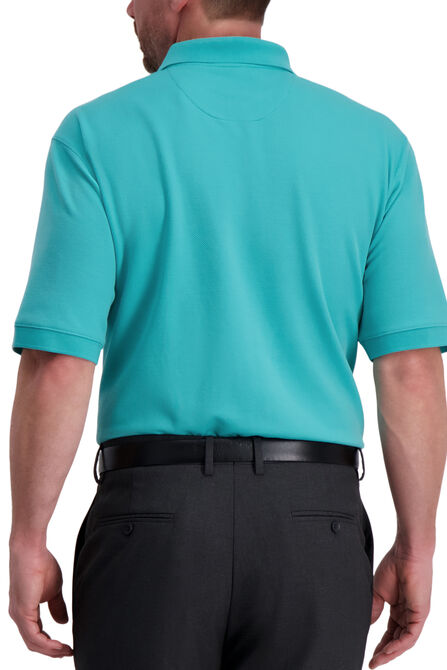 Large Box Print Polo, Jade view# 2