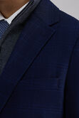 J.M. Haggar Large Tonal Plaid Sport Coat, Navy view# 2