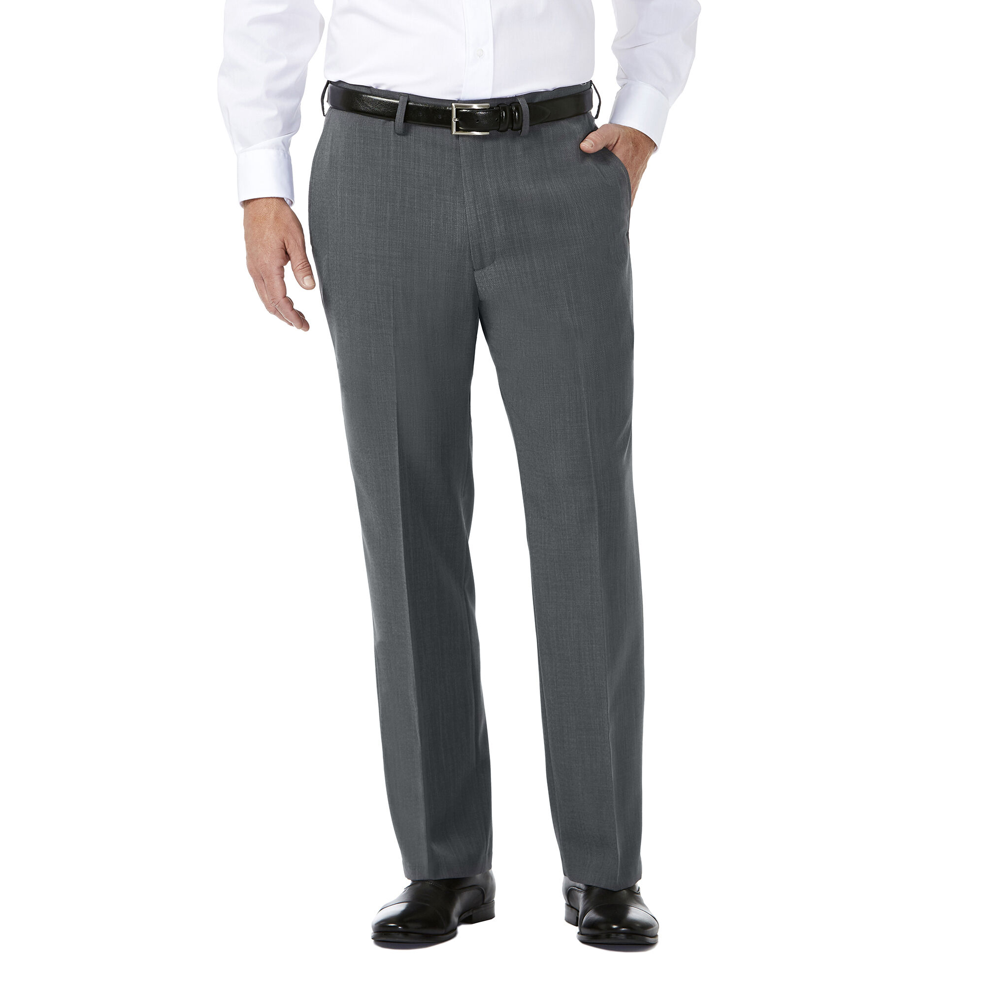 Haggar Travel Performance Suit Separates Pant - Tic Weave Graphite (HY00267 Clothing Pants) photo