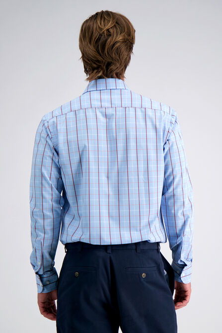 Smart Wash&trade; Dress Shirt - Light Blue Check,  view# 2