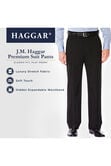 J.M. Haggar Premium Stretch Suit Pant - Flat Front, Dark Navy view# 4