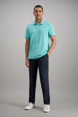 Short Sleeve Pique Polo, Teal view# 3