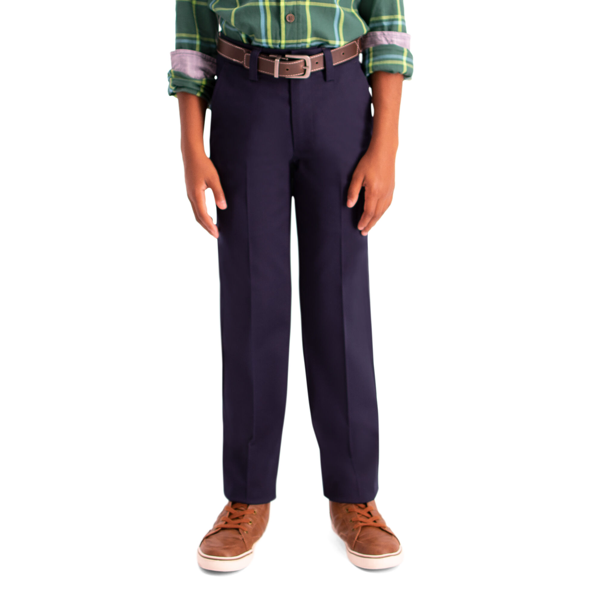 Haggar Boys Premium No Iron Khaki (8-20) Dark Navy (BCY8002) photo