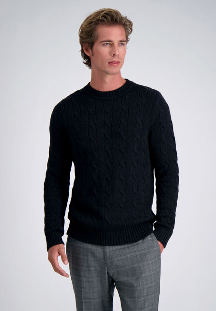 Long Sleeve Crewneck, Charcoal Htr