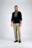 Premium Comfort Dress Pant - Checker Plaid, Khaki view# 1