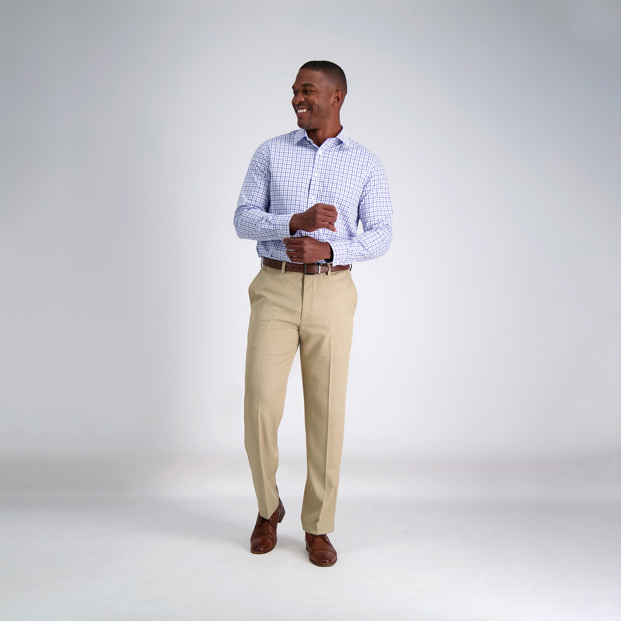 Dress shirt shop with khakis