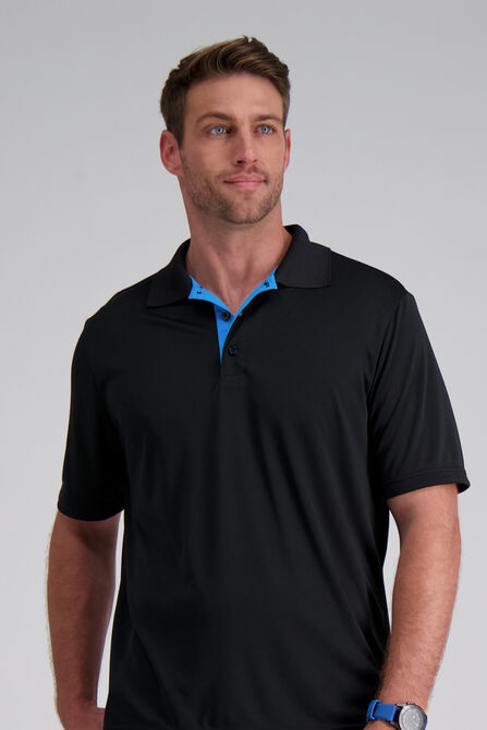 Life Khaki&trade; Solid Short Sleeve Polo, Black view# 4
