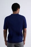 Johnny Collar Ribbed Sweater, Glacier Blue view# 2
