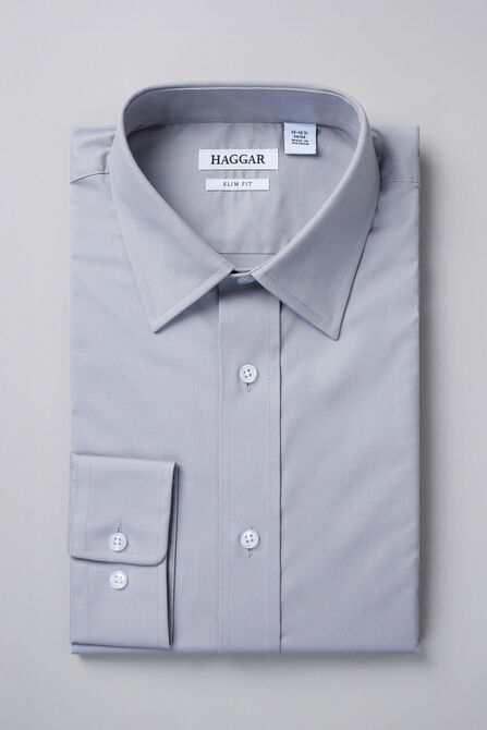 Premium Comfort Dress Shirt - Light Grey, Light Grey view# 1