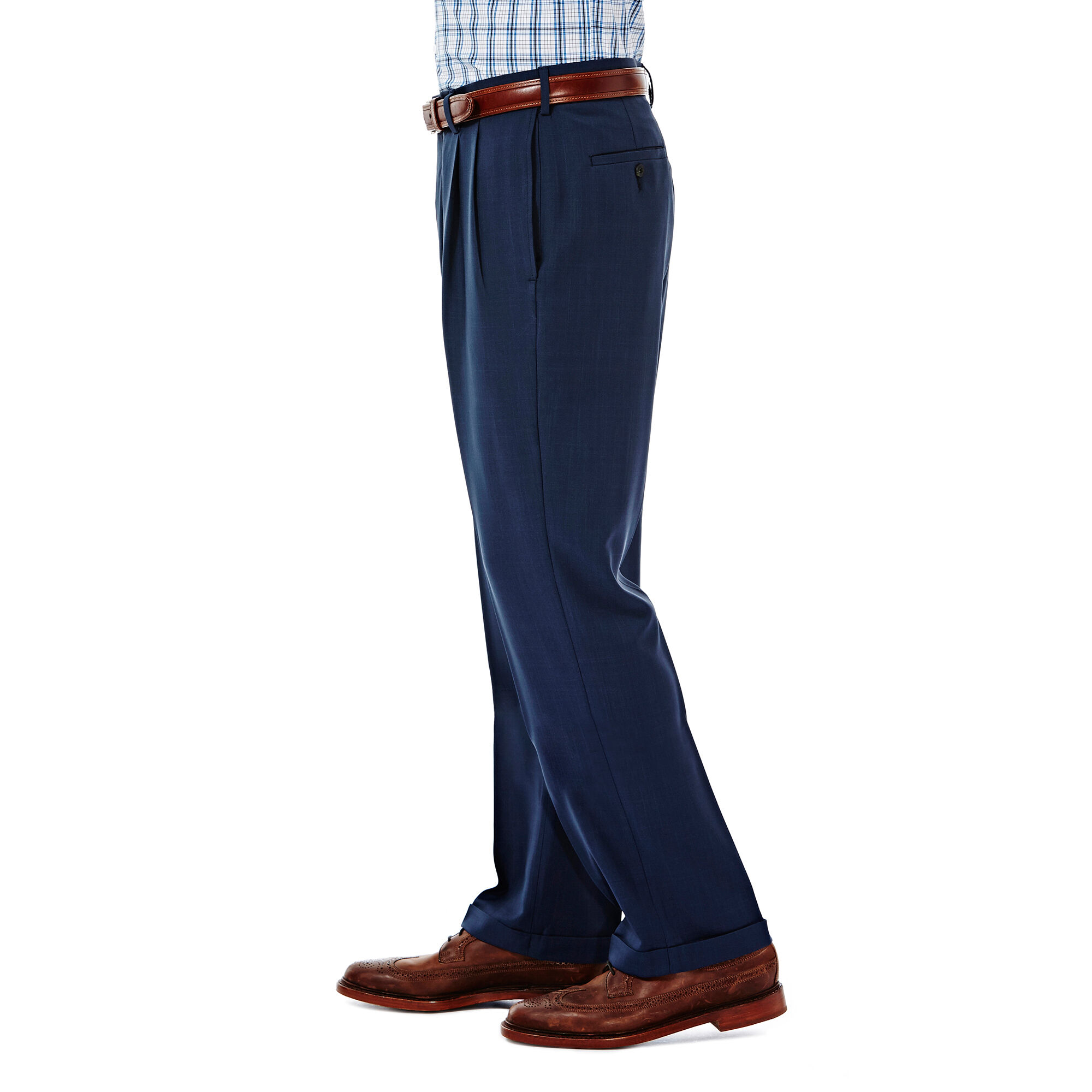 Haggar eclo stria store pleated