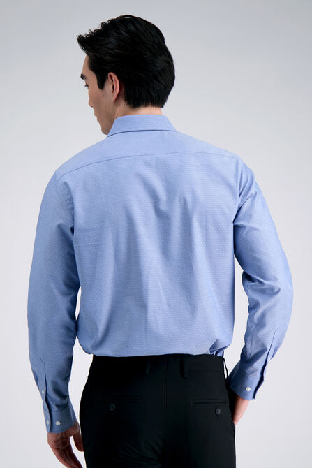 Cotton Dress Shirt - Blue Dobby, Cobalt view# 2