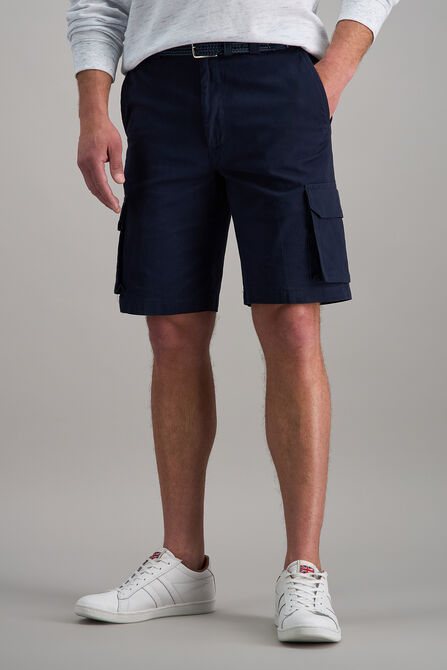 Stretch Cargo Short with Tech Pocket, Navy view# 1