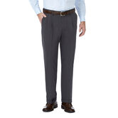 J.M. Haggar Premium Stretch Suit Pant - Pleated Front, Dark Heather Grey view# 1