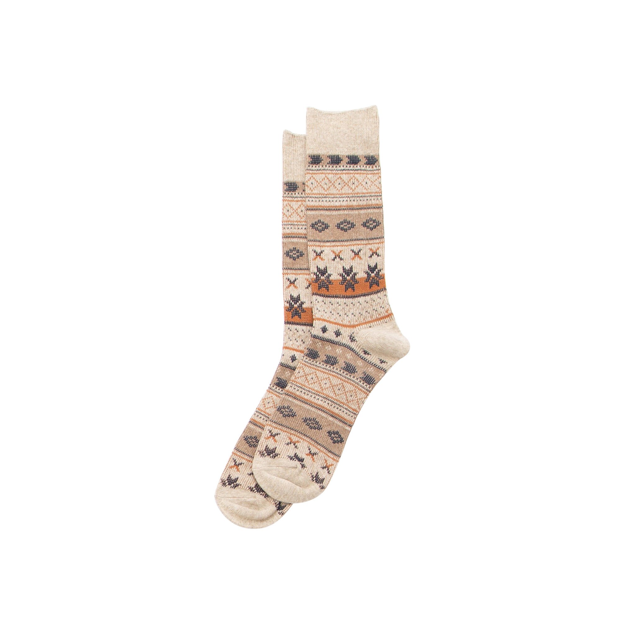 Haggar Earthy Fairisle Socks Khaki (H7524 Clothing Underwear & Socks) photo