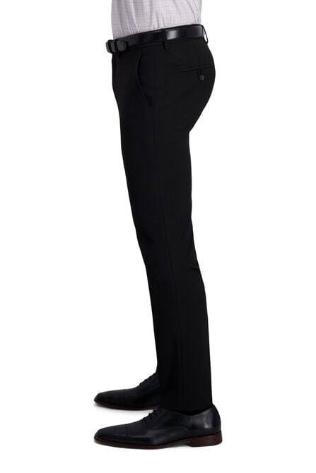 J.M. Haggar 4-Way Stretch Suit Pant - Plain Weave, Black view# 2