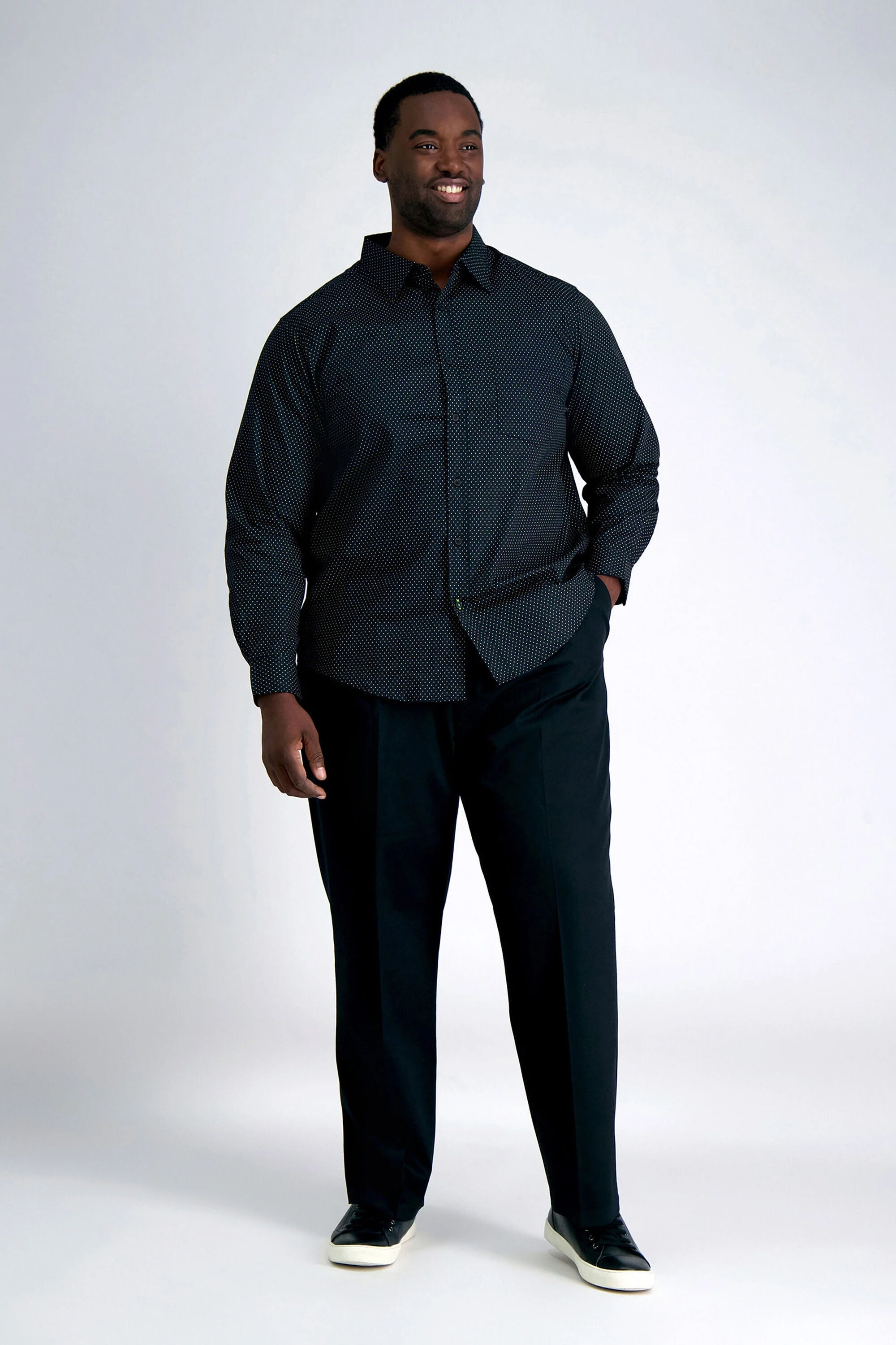 Big and tall black pants sale