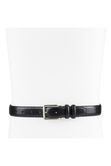 Dress Leather Double Loop - Black, Black view# 6