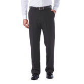 Big &amp; Tall E-CLO&trade; Tonal Plaid Dress Pant, Black / Charcoal view# 1