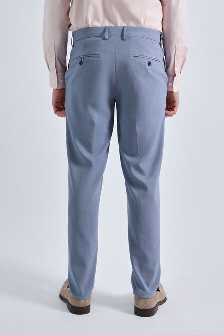 Smart Wash&reg; Tonal Plaid Suit Pant, Chambray view# 3