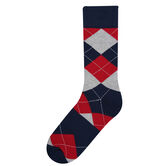 Navy Argyle Socks, Navy view# 1