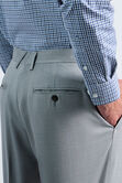 Premium Comfort Tonal Plaid Dress Pant, Silver view# 5