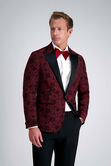 J.M. Haggar Floral Jacquard Sport Coat, Heather Burgundy view# 1
