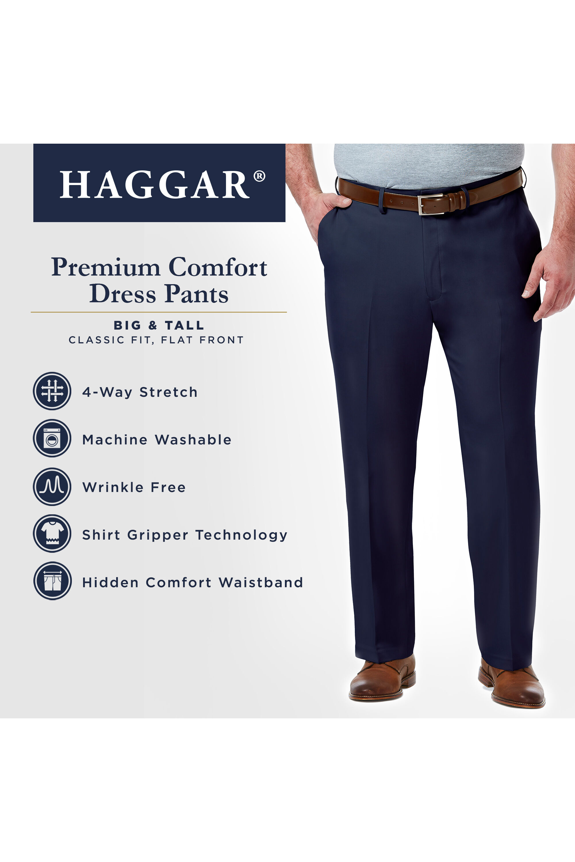 Haggar men's pants discount