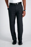 J.M. Haggar 4-Way Stretch Dress Pant - Diamond Weave, Black / Charcoal view# 2