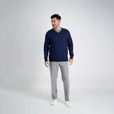 V-Neck Basic Sweater, Navy view# 4