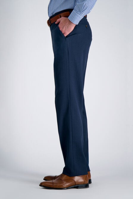 Premium Comfort Dress Pant - Tonal Windowpane, BLUE view# 3