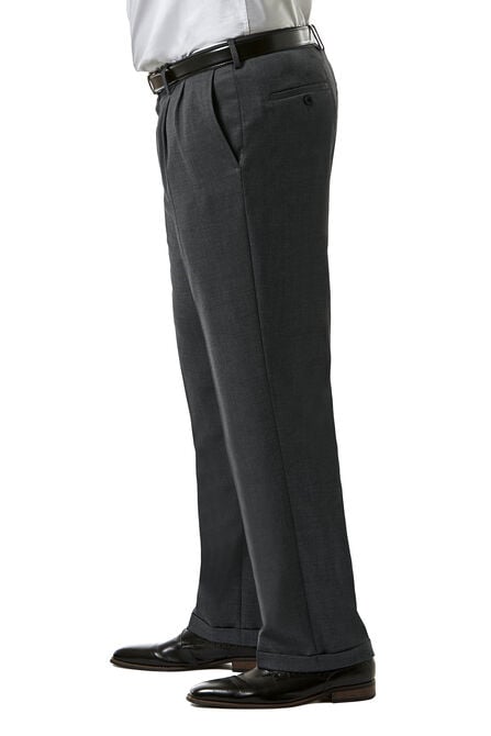 Big &amp; Tall J.M. Haggar Premium Stretch Suit Pant - Pleated Front, Med Grey view# 2