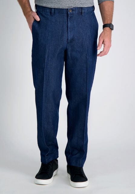 Stretch Denim Trouser, Medium Blue