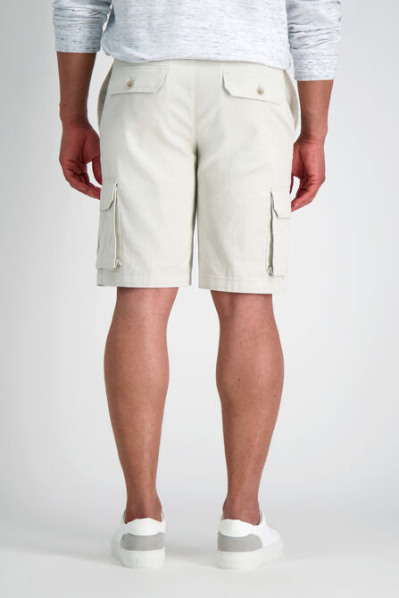 Stretch Cargo Short with Tech Pocket, Putty view# 4