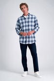Long Sleeve Flannel Shirt, Light Blue view# 3