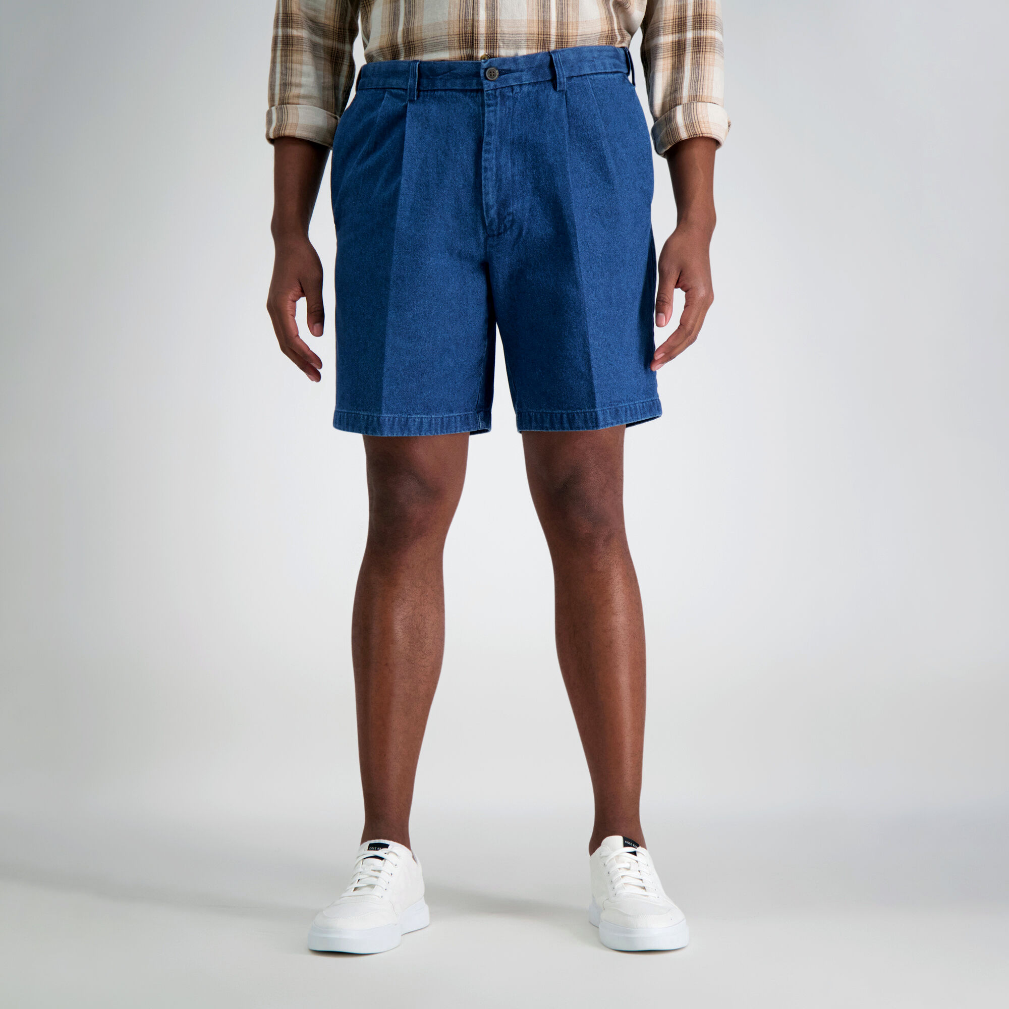 Haggar Work To Weekend Big & Tall Denim Short Dark Blue (HS90161 Clothing Shorts) photo