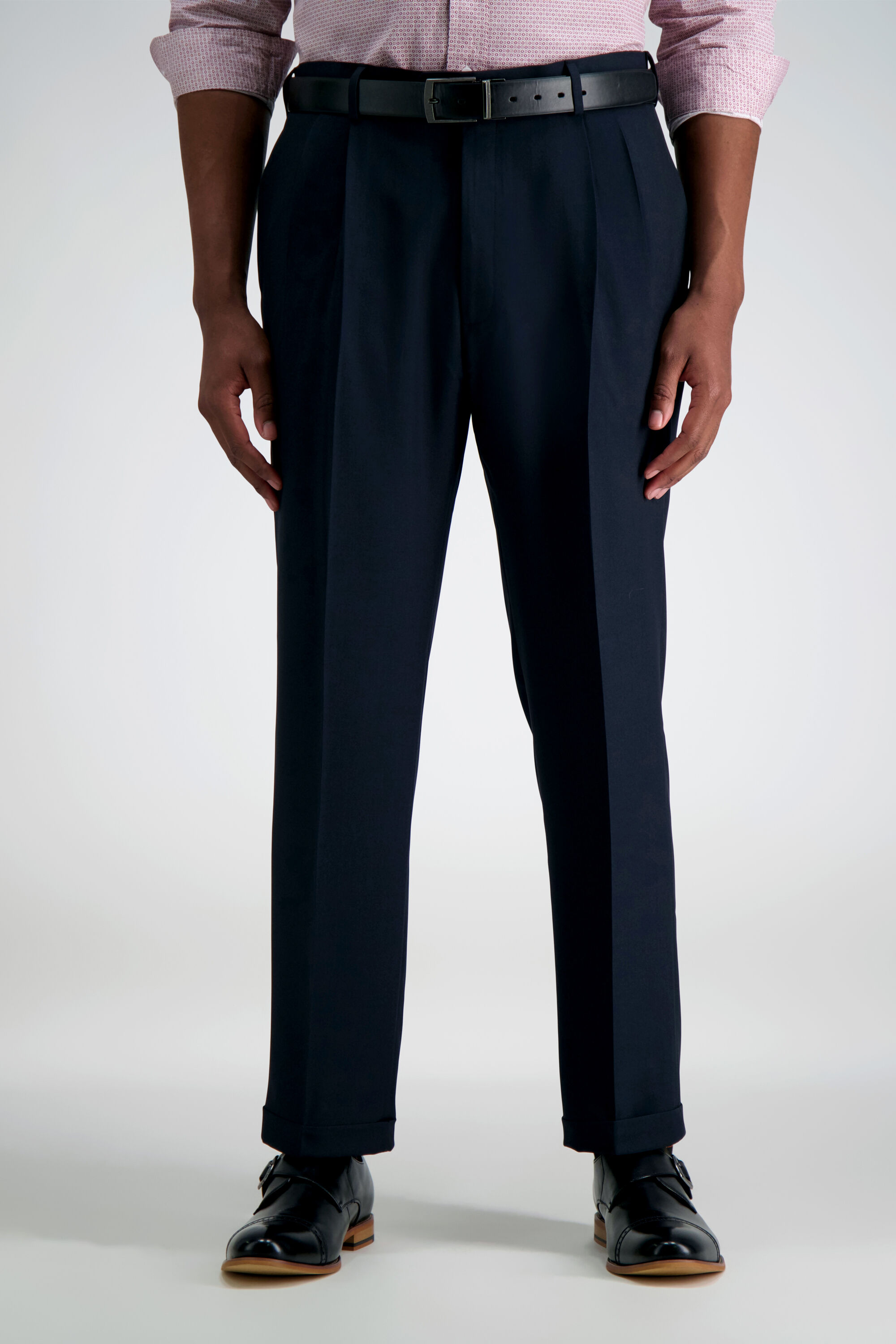 Haggar eclo stria pleated shop